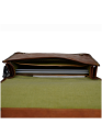 Men's Office Crossbody Genuine Leather Full Flap Shoulder Messenger  Bag